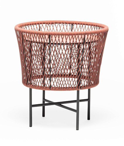 Tamburo SM Round Red Outdoor Coffee Table