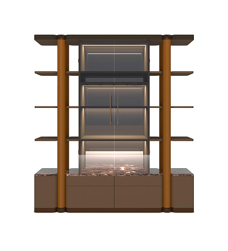 Bon Ton Open Wine Cabinet