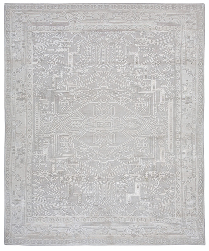 Heriz Light Grey Hand-Woven Rug