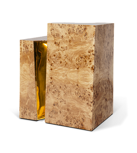 Fissure Poplar Side Table
