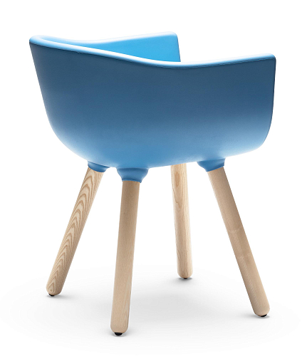 Tulip S Blue Chair