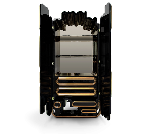 Ellipse Gold Cabinet