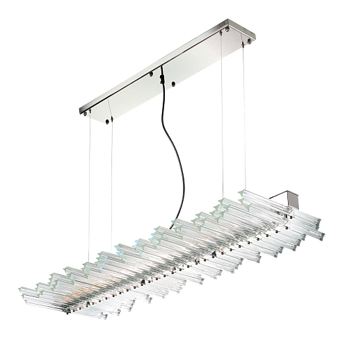 Sail Nickel Triedro Glass Chandelier