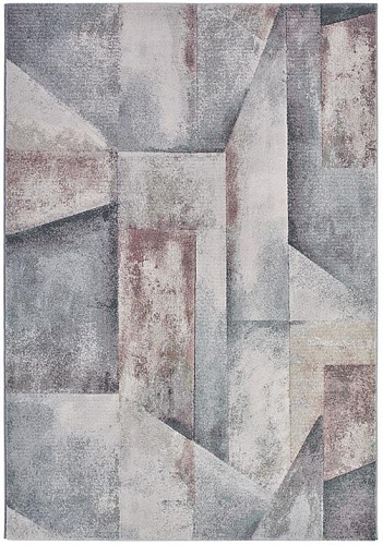 Abstract Machine Woven Polypropylene Rug