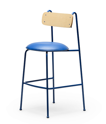 Lena SG-75 Blue Ash Wood Bar Chair