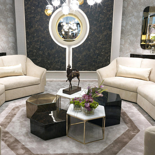 Hexagonal Black Coffee Table