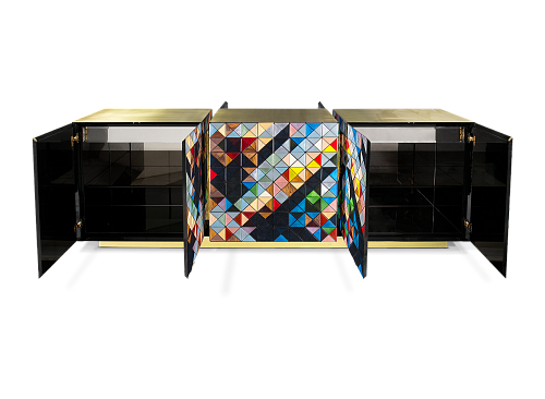 Mosaic Multi-Tone Luxe Sideboard