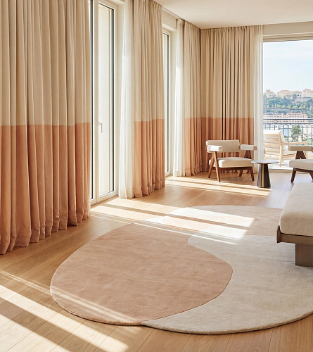 Soft Contour Sand Handcrafted Rug