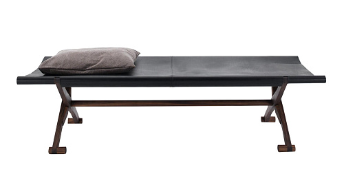 Branda Frosted Leather Exquisite Bench