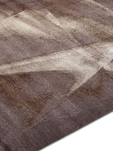 Brown Olive Hand Knotted Rug
