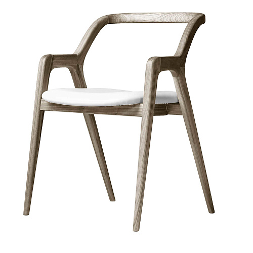 In Breve Grey Solid Walnut Chair
