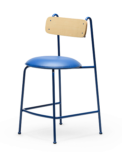 Lena SG-65 Blue Ash Wood Bar Chair
