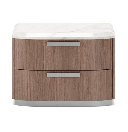 James Marble-Top Nightstand