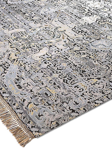 Azerbaijan Silver Hand Knotted Rug