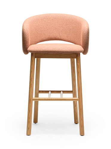 Bel SG-75 Terracotta Ash Wood Bar Stool