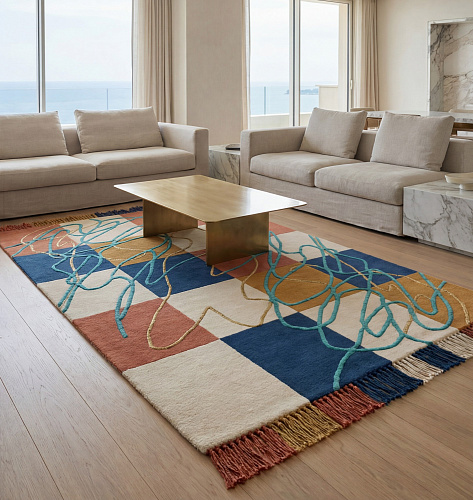 Patchwork Rhythm Artisan Rug
