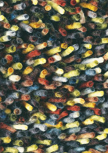 Multi Coloured Shag Rocks Rug