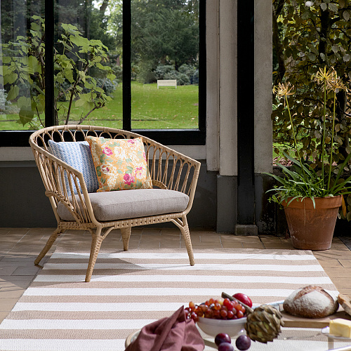 Pale Ochre Outdoor Rug