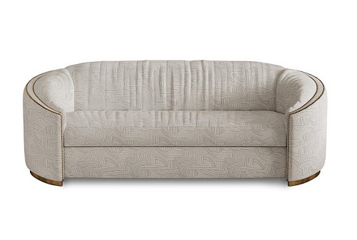 Premium Comfort Beige Curved Sofa