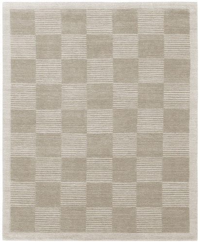 Hand-Knotted Deep Embossed Grey Rug