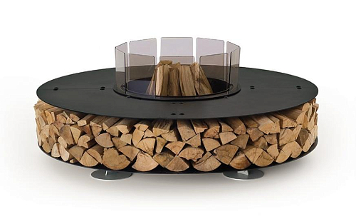 Zero Steel Black Outdoor Fire Pit