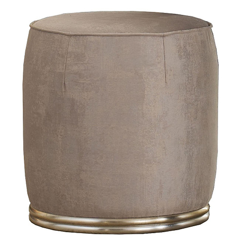 Pouf with Wooden Base