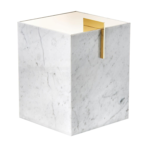 Carrara Marble 24K Gold Basket