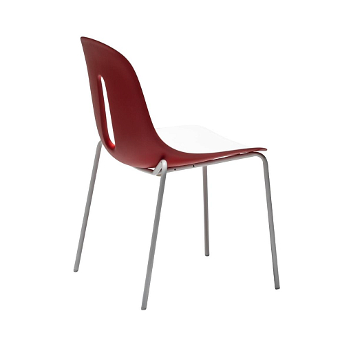 Gotham S Red & White Chair (2-Piece Set)