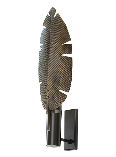 Leaf Black Wall Light