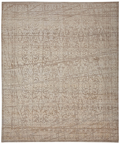 Wool / Silk Ferrara Beige Rug