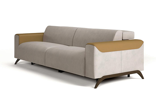 Atlanta 2-Seater Leather & Fabric Sofa