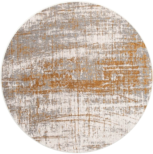 Columbus Gold Round Rug