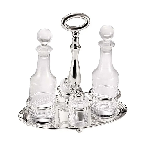 Silver-Plated English Oval Cruet