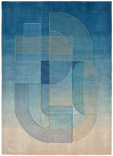 Blue Monolith Handcrafted Rug