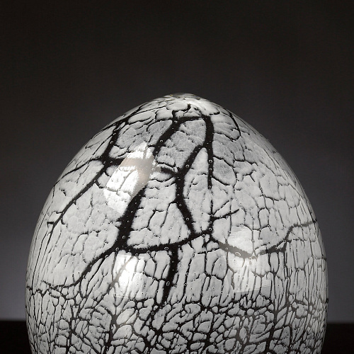 Crystal Egg Crackled Dark