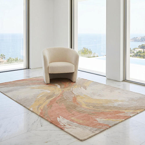 Warm Flow Handcrafted Rug