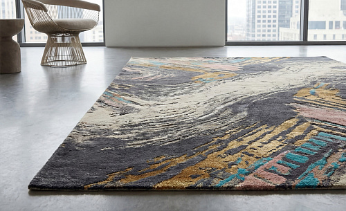 Marble Flux Handcrafted Rug