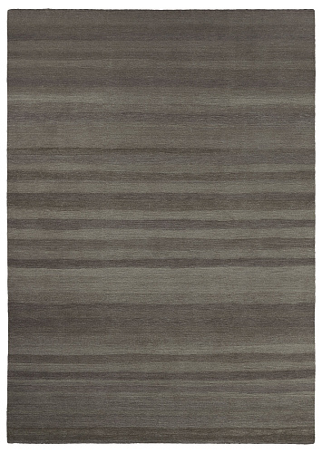 Chrome Striped Hand-Knotted Rug