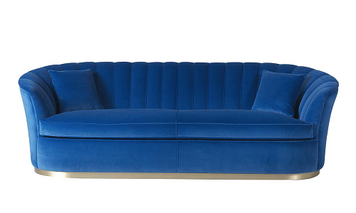Miller Blue 3-Seater Sofa