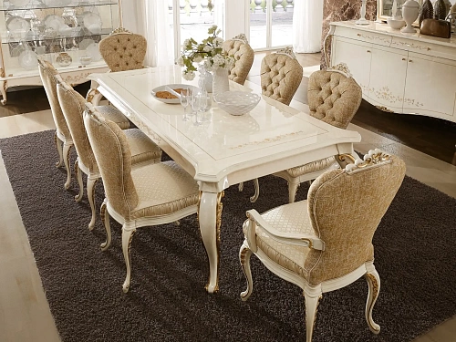 Italian Beige Dining Table