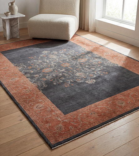 Obsidian Frame Luxury Rug