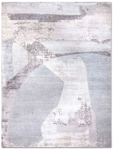 Snow Silver Luxury Handmade Rug