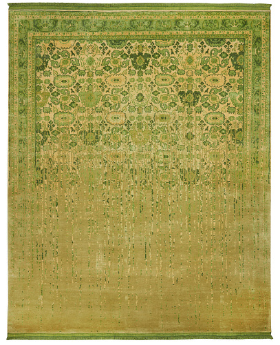 Bidjar Hand-knotted Green Rug