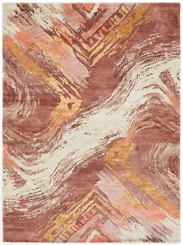Marble Drift Rose Artisan Rug