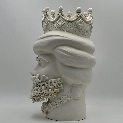 Moor's Head Grey Sculpture