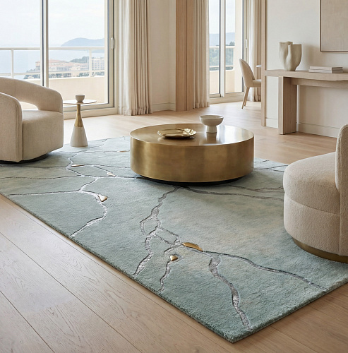 Dusty Field Handcrafted Rug
