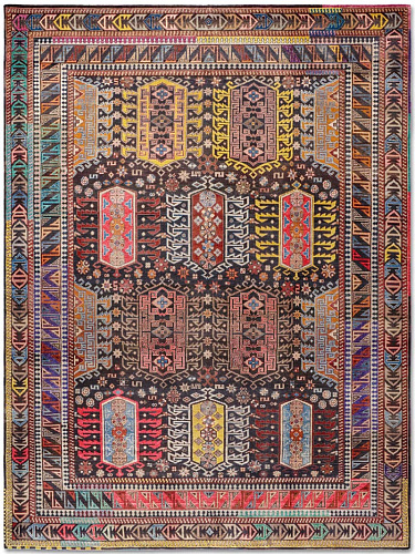 Original Natural Black Hand Woven Rug