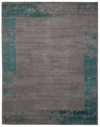 Wool & Silk Ferrara Blue Rug