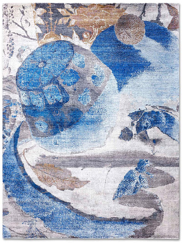 Blue Lemon Luxury Handmade Rug