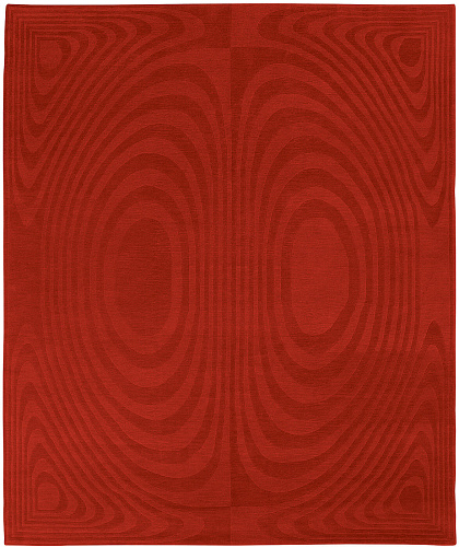 Hand-Woven Art Red Rug